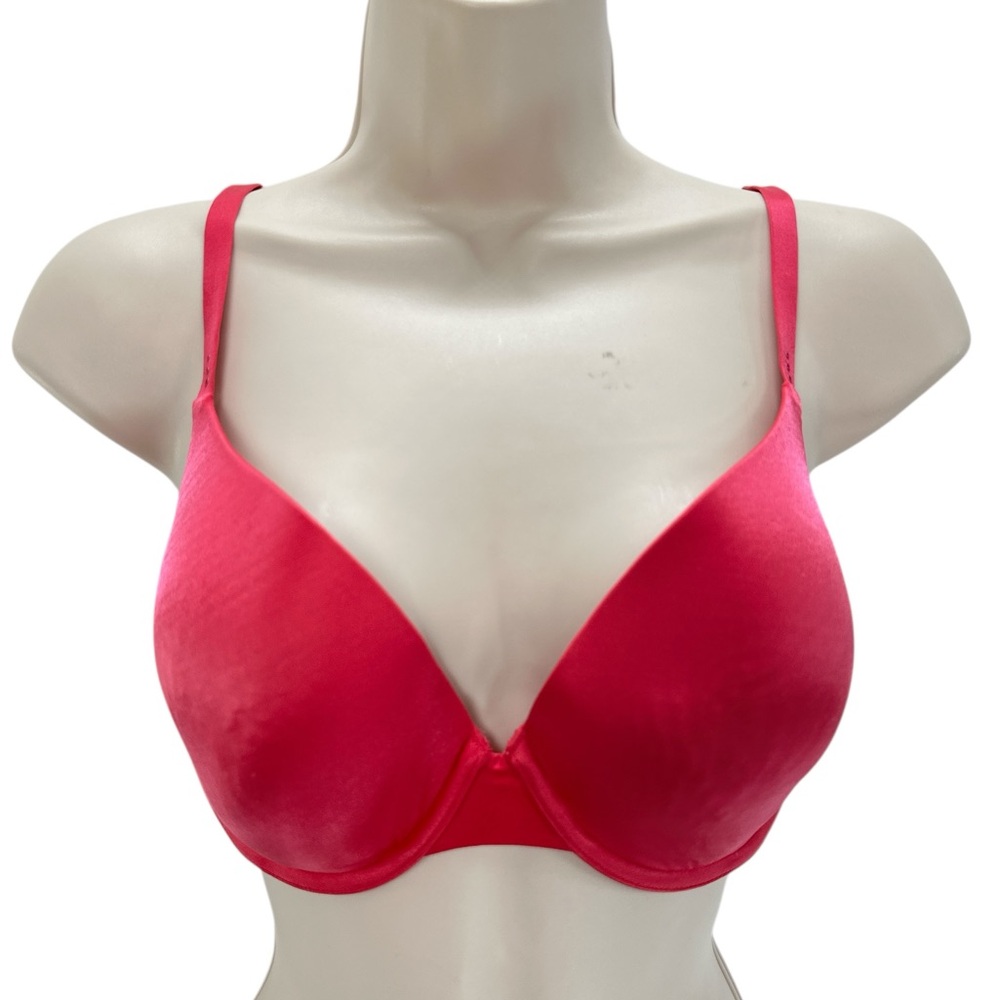 Victoria’s Secret Demi Uplift Hot Pink Underwire Bra VS 34DD